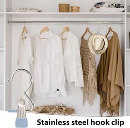 Wasknijpers met Haak - Klemmen Hangers - Kleding Drogen - Roestvrij Staal - 10 Stuks - Zilver — thumbnail 4