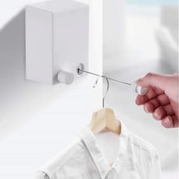 Waslijn - Droogrek - Kleding Drogen - Perforatievrij - 4.2m - Wit — thumbnail 5