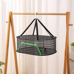 Droognet - Ventilatie Droger - Kleding Drogen - Opvouwbaar - 61 cm - Zwart — thumbnail 2