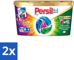 2 x Persil - Wasmiddel - Wasmiddelcapsules Discs Gekleurde Was - Voor Gekleurde Was - 15 wasbeurten - Wasmiddelcapsules - Gekleurde Was - Vlekken Verwijderen - Wasverzachter - Wasmachine Reiniging — thumbnail 1