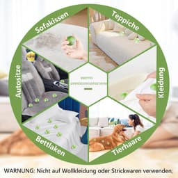 KZQ 12-delige herbruikbare pluisvangers voor wasmachine - Verwijdert huisdierharen en pluis tijdens het wassen - Compatibel met alle wasmachines - Groen — thumbnail 2