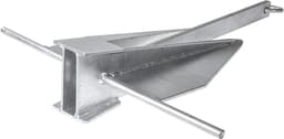 Platenanker - Danforth anker - Boot vastleggen - Verzinkt staal - 10 kg - Zilverkleurig — thumbnail 4