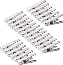 Thijox - 80 Stuks Roestvrij Stalen Wasknijpers met Zachte Grijperpad - Duurzame Kledingclips voor Handdoeken, Sokjes, Ondergoed en Kleding - Perfect v — thumbnail 1