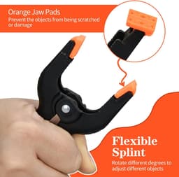 Verpakking van 12 stuks - A-frame clips - Veerclips - Clips voor zwembadafdekkingen - Kunststof veerclips - 9*7 cm - Snel klemmend - Geschikt voor marktkramen, fotostudio's, houtbewerking, fotografieachtergronden, doe-het-zelf kunstprojecten — thumbnail 5