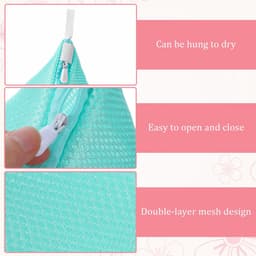 Solidchoice - Set van 4 Kleine Antikleef Waszakken voor Kleding — thumbnail 3