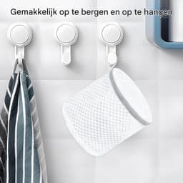 Dames Wassen - BH Beschermhoes Net - 3 Stuks - Duurzaam Polyester Mesh - Voor Fijne Was en Reizen - Wit — thumbnail 4