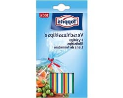 Bindstrips met Draad - Sluitclips Zakken - Zakken Sluiten - Flexibele Interne Draad - 100 stuks - Kleurrijk