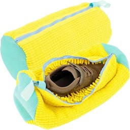 Schoenwaszak voor wasmachine, 2 stuks, dikke schoenwaszak, 360 graden reiniging, herbruikbare waszak met ritssluiting, schoenen, waszak voor netschoenen, sneakers, 39 x 19 cm, geel — thumbnail 1
