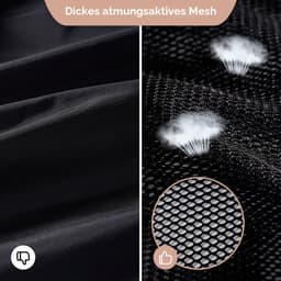 1 stuks waszak met trekkoord, 70 × 90 cm mesh waszakken voor delicate zware netto waszak voor wasmachine, Wasmachinenet, robuuste en duurzame nettas, Zwart — thumbnail 5