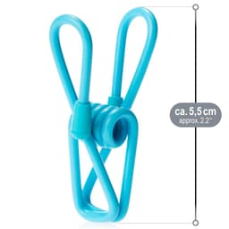 Wasknijpers - duurzame handdoekclips in felle kleuren - strandlakenclips (gekleurde clips - 100 stuks) — thumbnail 3