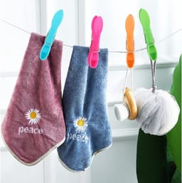 Wasknijpers, 60 stuks wasknijpers van kunststof met stevige buitenringveer voor waslijn, wasknijpers, multicolor wasknijpers, windfes voor handdoek, kleding sokken — thumbnail 3
