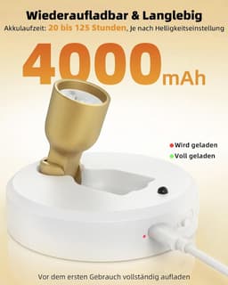 Draadloze spotlight met afstandsbediening, 4000 mAh accu, 3 kleurtemperaturen, oplaadbare wandspot, led-spots, accu voor schilderijen, kunst, planten, portretten (wit, set van 2) — thumbnail 3