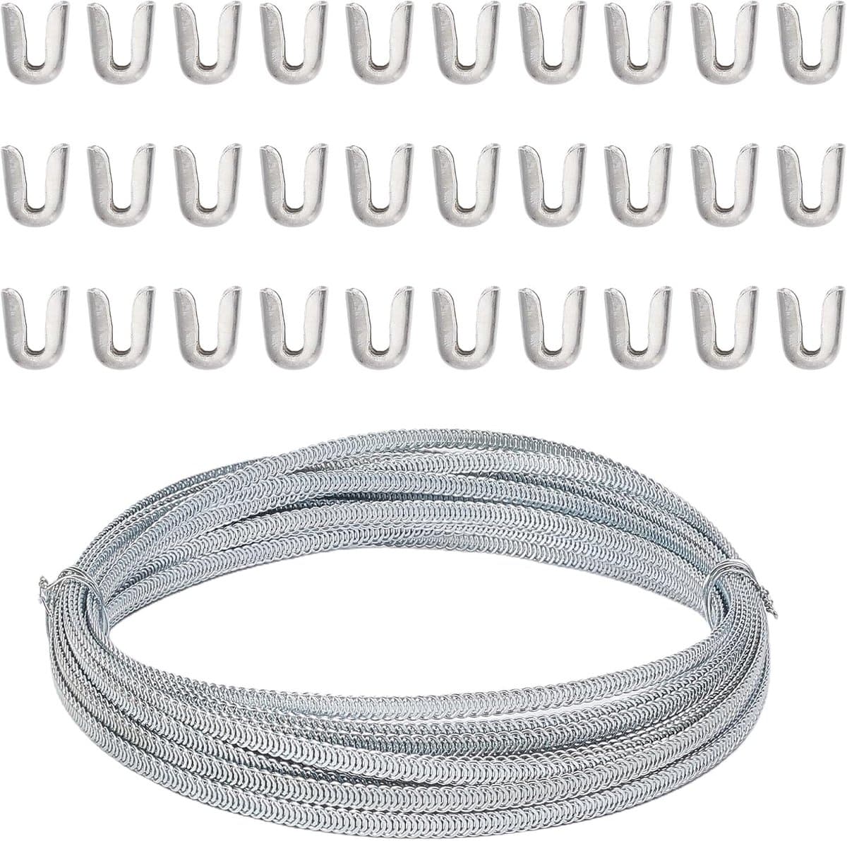 Spiraal metalen ribben 39" x 0.2" - Flexibel staal - 30 boning tips - Ideaal voor corsetten - ShopVlot — afbeelding 1