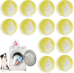 Dierenhaarverwijderaar - 12 stuks herbruikbare pluisballen voor wasmachine - Effectief verwijderen van dierenharen en pluisjes — thumbnail 1