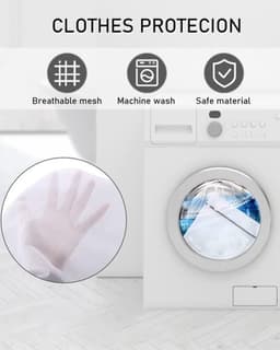 Waszak 4 Stuks - Grote Waszak - Waszakken voor Wasgoed - Opbergtas voor Kleding - Duurzaam en Herbruikbaar - Beschermt Kleding - Wasnet — thumbnail 1