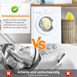 Schoenwaszakken voor de Wasmachine, Set van 2, Bescherming voor Sportschoenen en Leren Schoenen — thumbnail 3