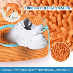 Multifunctionele waszak voor schoenen, herbruikbare waszak voor sneakers, beschermt schoenen en wasmachine, geschikt voor alle types schoenen, oranje kleur — thumbnail 4