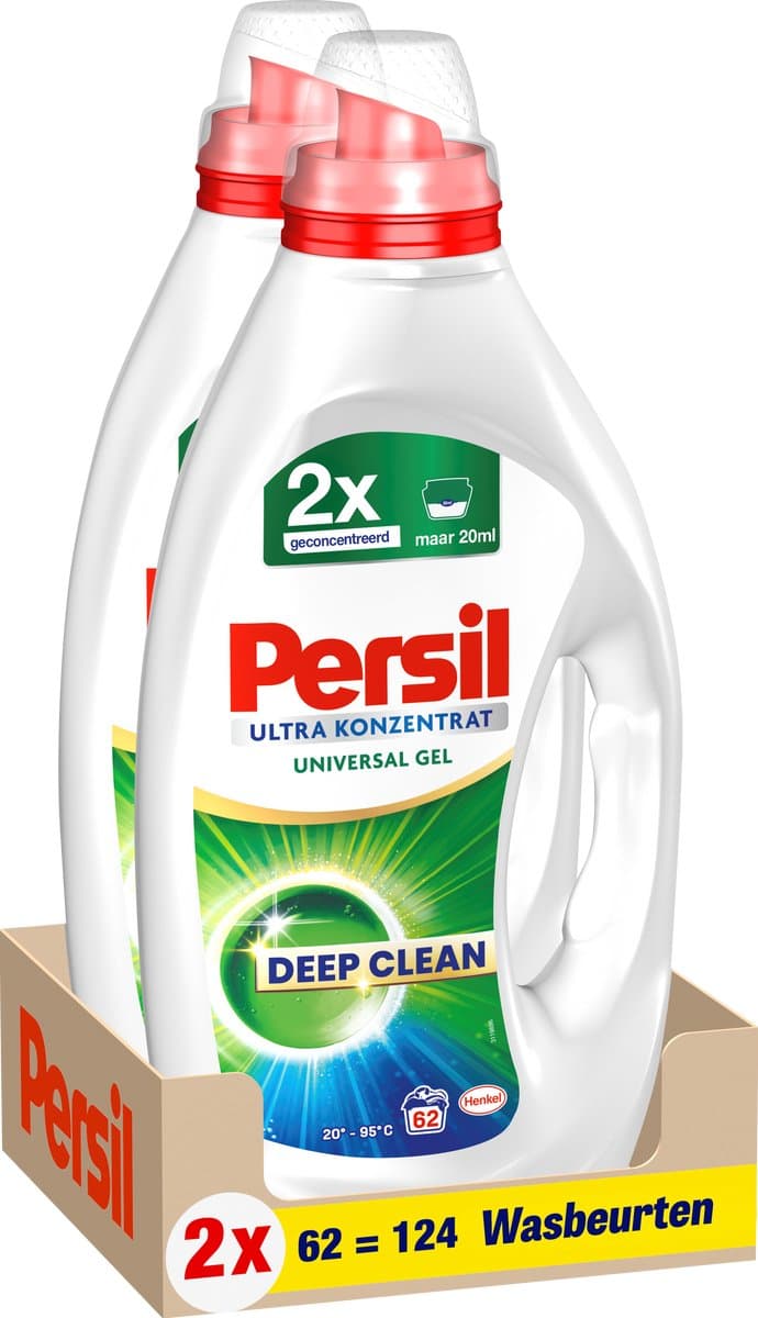 Persil Ultra Concentrated Universal Wasmiddel | 2 x 62 wasbeurten | 124 wasbeurten | Voordeelverpakking — afbeelding 1