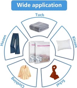 Waszakken voor de wasmachine, 2 stuks, roze rits wasnet voor sweaters, shirts en ondergoed - ideaal voor reisopslag en organisatie (50 x 60 cm) — thumbnail 3