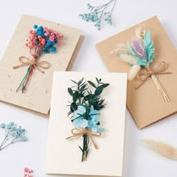 Gedroogde bloemen stijl geconserveerde flora, mini decoratieve takken voor DIY ambachten, huwelijksfeest decoratie, nep bloemstengels (Vergeet-mij-nietje) — thumbnail 4