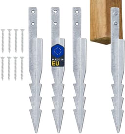 Grondanker - Verzinkt Staal - 330 mm - Voor Trampolines en Schommels — thumbnail 2