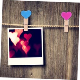 Houten Knijpers - Mini Clips - Foto's Ophangen - Hartvormig Design - 50 Stuks - Houtkleur — thumbnail 3
