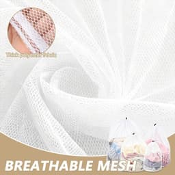 Wasmachine wasnetten set van 4 - waszakken met koordstopper voor beddengoed, kleding en dekens in diverse maten, ideaal voor delicate was en bescherming tijdens het wassen — thumbnail 5