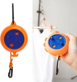 SnelShoppen - Reiswaslijn met Antislip Aluminium Gesp, 8m Drooglijn, 46kg Draagcapaciteit voor Camping, Hiking en Buitenactiviteiten — thumbnail 4