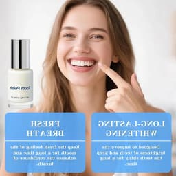 2 Stuks Tandpolijsters, 5ml Tandpasta voor Wittere Tanden, Directe Tanden Bleken, Vlekken Verwijderen en Natuurlijke Glans voor een Stralende Glimlach — thumbnail 5
