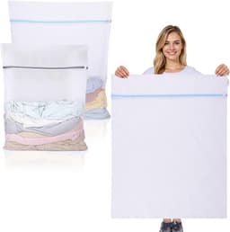 Grote Herbruikbare Wasnetten voor Wasmachine - Waszakken met Rits voor Kleding, Sweaters en Broeken (XXL 60 x 80 cm, XXXL 90 x 110 cm) — thumbnail 1
