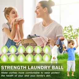 SnelShoppen - 12pcs Herbruikbare Dierenharen Verwijderaar, Wasmachine Lintballen, Kattenharen Verwijderaar, Nylon en Plastic, Groen, Perfect voor Wass — thumbnail 3