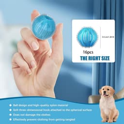 SnelShoppen - 16 Stuks Dierenhaarverwijderaar voor Wasmachine, Herbruikbare Pluisballen voor Honden- en Kattenhaar, Milieuvriendelijk en Compact — thumbnail 5
