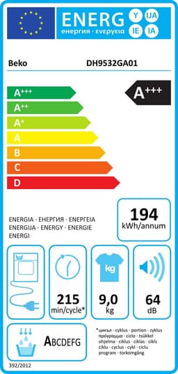 Beko DH9532GA01 - Warmtepompdroger — thumbnail 2