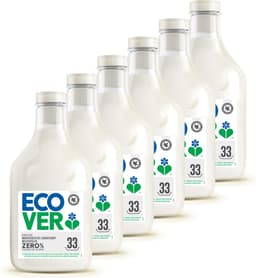 Ecover Zero - Wasverzachter - Voordeelverpakking 6 x 1 L - 198 wasbeurten - 0 % parfum & kleurstoffen - hypoallergeen - Plantaardig & Biologisch afbreekbaar - Dermatologisch getest — thumbnail 3