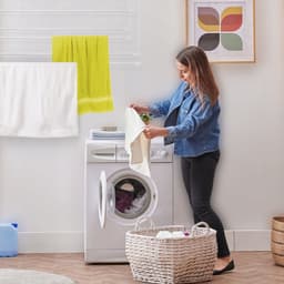 KADAX Plafondwasdroger, wasdroger voor het plafond met 5 stangen, wanddroger met stalen spijlen, plafonddroger, draagvermogen tot 10 kg (wit/130 cm) — thumbnail 5