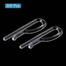 Allecto plus - Duurzame kunststof krokodillenclips 300 stuks, 3,5 cm, transparant - Ideaal voor stropdassen, broeken en sokken — thumbnail 2