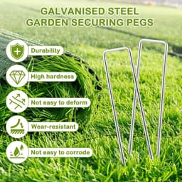 Allecto plus - Grondankers van staal, 50 stuks voor onkruidvlies en tuinbescherming — thumbnail 2