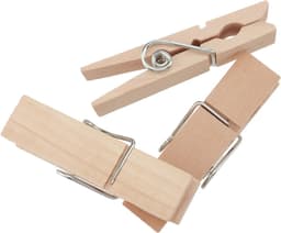 Pack van 50 Houten Kledingknijpers - Groot 7 cm x 1.8 cm - Gebruik voor Foto's, Memos en Notities - Creatief en Voor Wasgoed — thumbnail 4