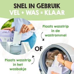 Proefpakket Wasstrips ECO 60 Wasbeurten in 3 Geuren Milieuvriendelijke Wasmiddeldoekjes Wasvellen Wasmiddel Voordeelverpakking incl. wasverzachter wasdoekje — thumbnail 4