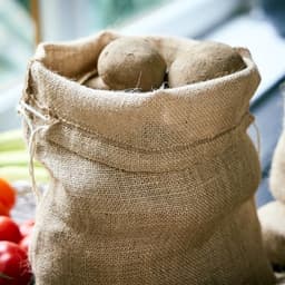 Jute Opbergzakken Set van 3 met Trekkoord - 36 x 30 cm - Ideaal voor Aardappelen, Oogst en Noten — thumbnail 3