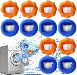 12 ballen voor wasmachine - ballen voor ontharing - PON voor wasgoed voor huisdieren - ballen voor wasmachine en droger - geschikt voor wasmachines — thumbnail 1