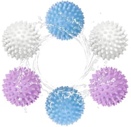6-delige wasbal - Magic Laundry Ball Anti-klit en Anti-Knot - Gemengde kleur — thumbnail 5