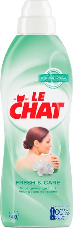 Le Chat Wasverzachter - Fresh & Care - 40 Wasbeurten - 12 x 880 ml - Voordeelverpakking — thumbnail 1