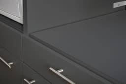 Duo Wasmachine kast - Wasmachine verhoger - Duo wasmachine meubel - Wasmachine en droger ombouw meubel - Antraciet - Hoogte 167 cm - Wasmachine ombouwkast — thumbnail 2