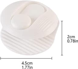 12 stuks - Dekbedclips - Klemmen - Knijpers - dekbedovertrek clips - Dekbedknijpers - dekbedclip - wit - kunststof - 4.5*2 cm - voor lakens, gordijnen, sokken, handdoeken enz - met 2 opbergkoffers — thumbnail 2