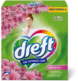 Dreft Poeder Wasmiddel Touch Pink 40 wasbeurten - 2,6 kg — thumbnail 2