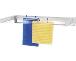 Wasrek Telegant 81 Protect Plus - Uittrekbaar Wanddroger - Klein Compact Formaat - Ideaal voor Badkamer of Balkon