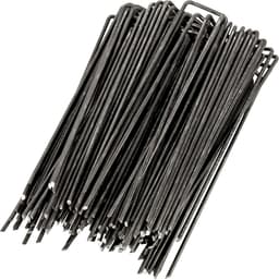 Stalen grondankers voor worteldoek - set van 300 grondnagels - gronddoekbevestiging - kampeeraccessoires - 150x25mm Ø27mm — thumbnail 3