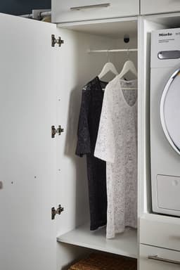 Interiax WASHWALL 'Mary' Wasmachine Opbergkast Wit - Met 3 Legplanken - 162x50x67.5 cm — thumbnail 2
