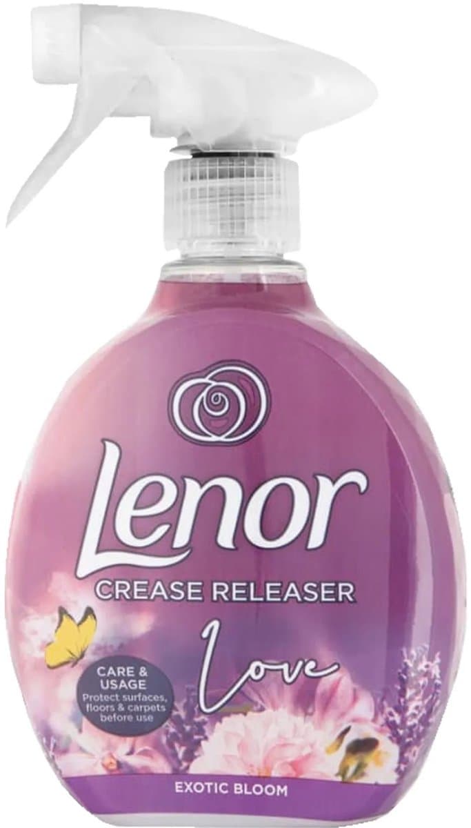 Lenor - Crease Releaser - Love - Exotic Bloom - Kreukverwijderaar - Textielvefrisser - Spray - 500ml — afbeelding 1